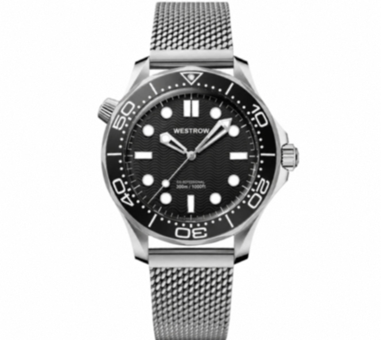 Men's Automatic Diver 300M with Angled Lug Case