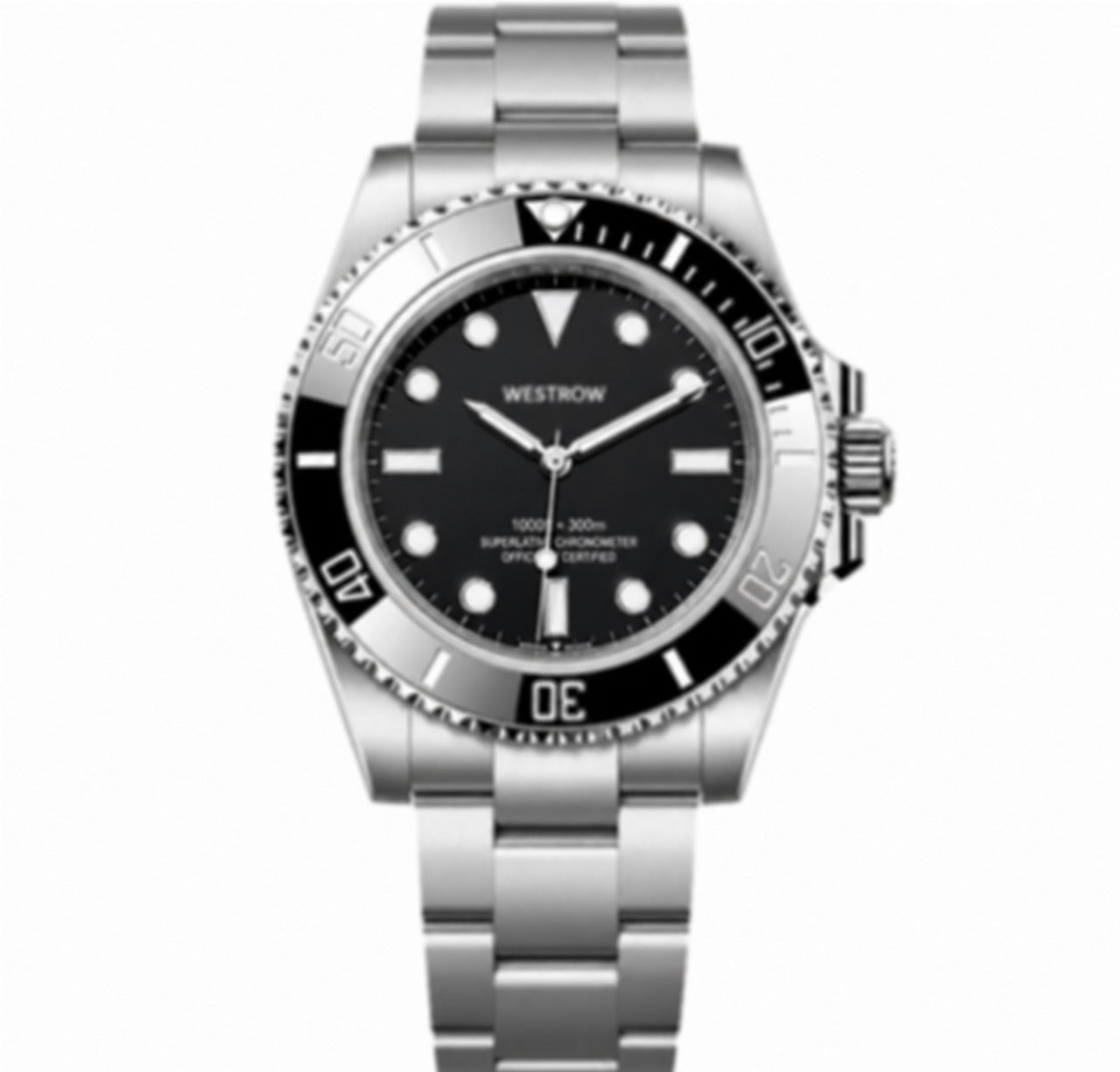 Men's Automatic Diver in Polished Steel with No Date