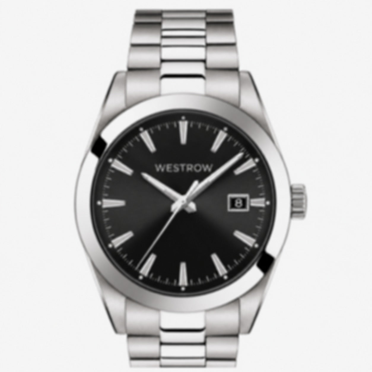 Men's Automatic Watch 40mm with Thin Bezel and Steel Band