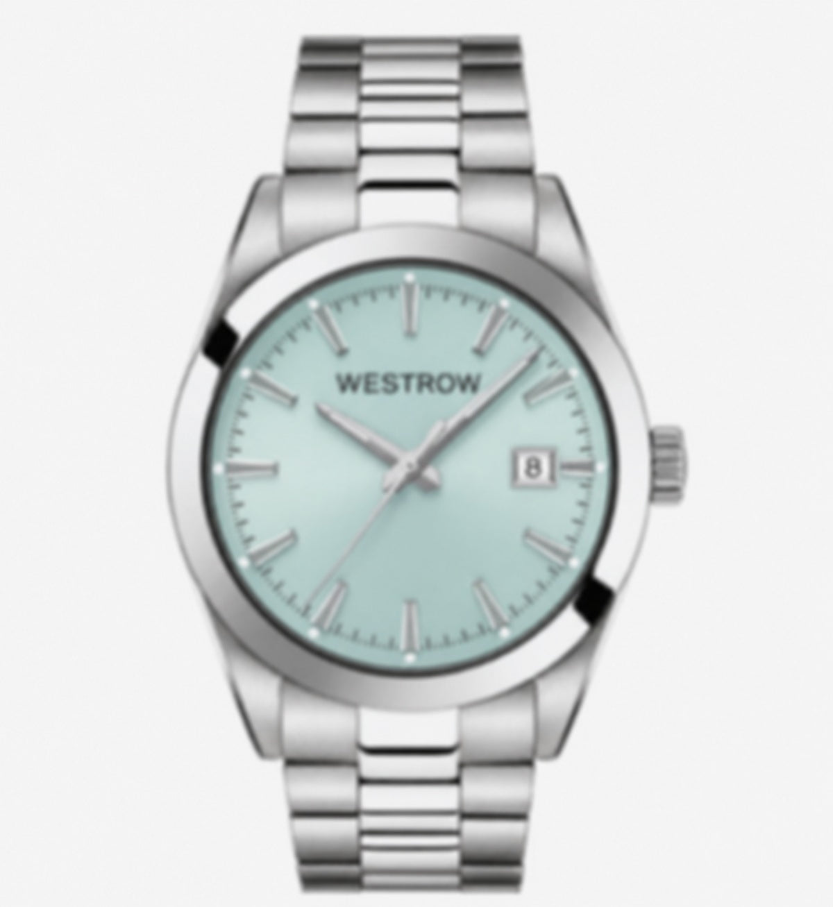 Men's Automatic Watch 40mm with Thin Bezel and Steel Band