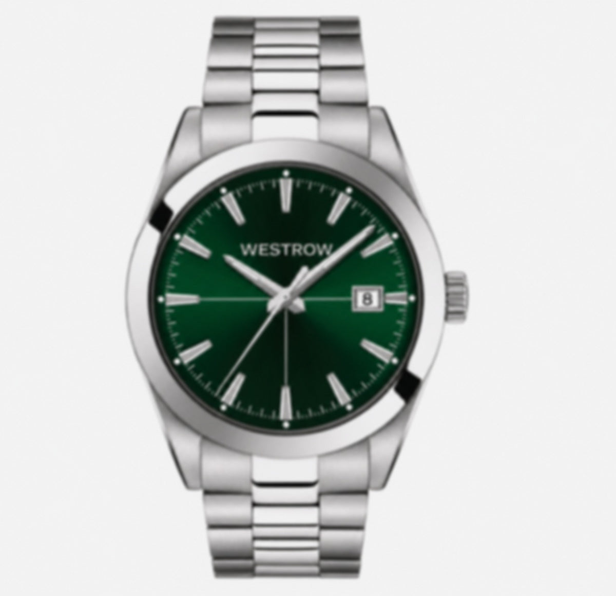 Men's Automatic Watch 40mm with Thin Bezel and Steel Band