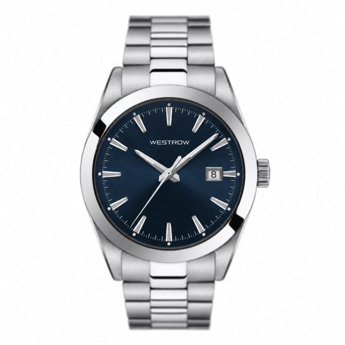 Men's Automatic Watch 40mm with Thin Bezel and Steel Band