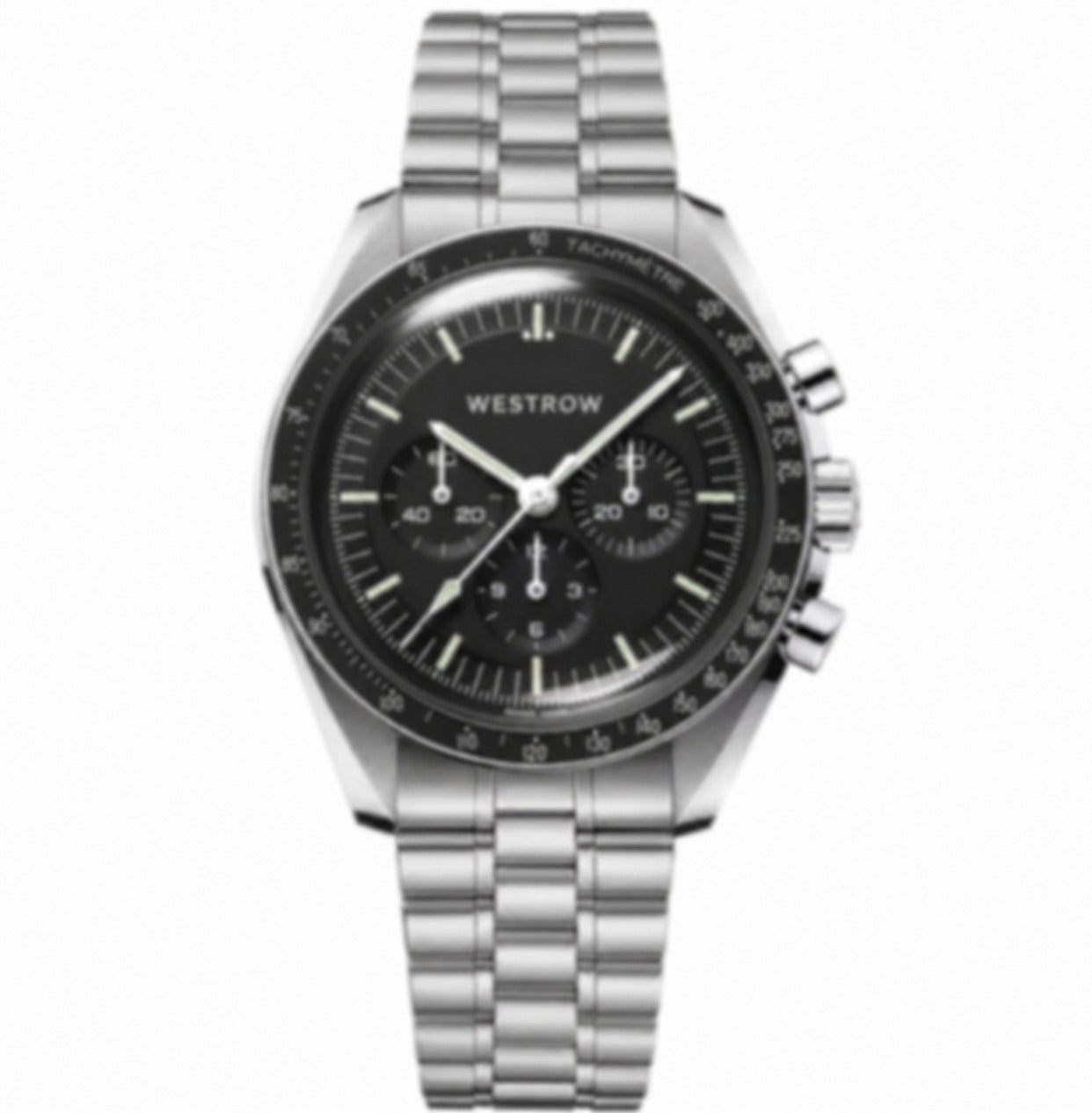 Lunar Automatic Chronograph 42mm in Brushed Steel